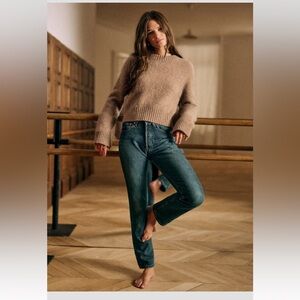 Sezane Sama Jumper Taupe, size L